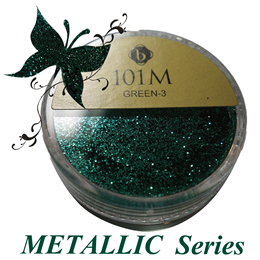 101M　丸型(メタリック　エメラルドグリーン)　内容量:8ml